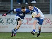 15 February 2014; Daniel McKinless, Ballinderry, in action against Hugh Gill, St Vincent's. AIB GAA Football All-Ireland Senior Club Championship, Semi-Final, St Vincent's, Dublin v Ballinderry, Derry. Páirc Esler, Newry, Co. Down. Picture credit: Oliver McVeigh / SPORTSFILE