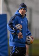 16 February 2014; Leinster's Richardt Strauss during squad training ahead of their Celtic League 2013/14, Round 15 game against Cardiff on Thursday. Leinster Rugby Squad Training and Media Briefing, Rosemount, UCD, Belfield, Dublin. Picture credit: Pat Murphy / SPORTSFILE