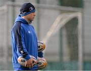 16 February 2014; Leinster's Richardt Strauss during squad training ahead of their Celtic League 2013/14, Round 15 game against Cardiff on Thursday. Leinster Rugby Squad Training and Media Briefing, Rosemount, UCD, Belfield, Dublin. Picture credit: Pat Murphy / SPORTSFILE