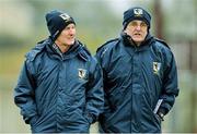 16 February 2014; Connacht manager John Tobin, left, and Martin Carney, selector. M Donnelly Interprovincial Football Championship, Semi-Final, Connacht v Munster, Tuam Stadium, Tuam, Co. Galway. Picture credit: Ramsey Cardy / SPORTSFILE