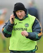 16 February 2014; Brian Whelahan, Offaly manager. Allianz Hurling League, Division 1B, Round 1, Offaly v Laois, O'Connor Park, Tullamore, Co. Offaly. Picture credit: David Maher / SPORTSFILE