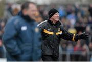 16 February 2014; Kilkenny manager Brian Cody reacts during the game. Allianz Hurling League, Division 1A, Round 1, Clare v Kilkenny, Cusack Park, Ennis, Co. Clare. Picture credit: Diarmuid Greene / SPORTSFILE