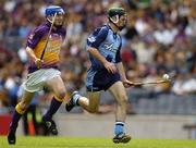 3 July 2005; Keith Dunne, Dublin, in action against Shane Roche, Wexford. Leinster Minor Hurling Championship Final, Dublin v Wexford, Croke Park, Dublin. Picture credit; Brian Lawless / SPORTSFILE