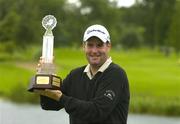 3 July 2005; Kenneth Ferrie, England, with the trophy after winning the Smurfit European Open. K Club, Straffan, Co. Kildare. Picture credit; Matt Browne / SPORTSFILE