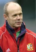 4 July 2005; British and Irish Lions head coach Sir Clive Woodward speaking to the media. British and Irish Lions Captain's Run, Eden Park Auckland, New Zealand. Picture credit; Brendan Moran / SPORTSFILE