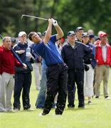 4 July 2005; Niall Quinn in action during the JP McManus Invitational Pro-Am. Adare Manor Hotel & Golf Resort, Adare, Co. Limerick. Picture credit; Kieran Clancy / SPORTSFILE