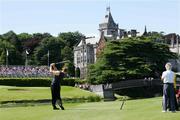 4 July 2005; Ernie Els plays onto the 18th green during the JP McManus Invitational Pro-Am. Adare Manor Hotel & Golf Resort, Adare, Co. Limerick. Picture credit; Kieran Clancy / SPORTSFILE