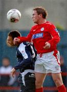 4 July 2005; Richie Baker, Shelbourne, in action against David Bell, St. Patrick's Athletic. eircom League Cup, Quarter-Final, Shelbourne v St. Patrick's Athletic, Tolka Park, Dublin. Picture credit; David Maher / SPORTSFILE