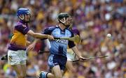 3 July 2005; Keith Dunne, Dublin, in action against Shane Roche, Wexford. Leinster Minor Hurling Championship Final, Dublin v Wexford, Croke Park, Dublin. Picture credit; Brian Lawless / SPORTSFILE
