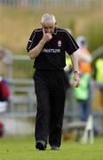 3 July 2005; Mickey Moran, Derry manager. Bank of Ireland All-Ireland Senior Football Championship Qualifier, Round 2, Down v Derry, Pairc An Iuir, Newry, Co. Down. Picture credit; David Maher / SPORTSFILE