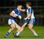 15 February 2014; Diarmuid Connolly, St Vincent's, in action against Aaron Devlin, Ballinderry. AIB GAA Football All-Ireland Senior Club Championship, Semi-Final, St Vincent's, Dublin v Ballinderry, Derry. Páirc Esler, Newry, Co. Down. Picture credit: Oliver McVeigh / SPORTSFILE
