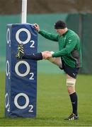 18 February 2014; Ireland's Paul O'Connell in action during squad training ahead of their RBS Six Nations Rugby Championship match against England on Saturday. Ireland Rugby Squad Training, Carton House, Maynooth, Co. Kildare. Picture credit: Brendan Moran / SPORTSFILE