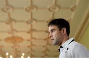 18 February 2014; Ireland's Conor Murray during a press conference ahead of their RBS Six Nations Rugby Championship match against England on Saturday. Ireland Rugby Press Conference, Carton House, Maynooth, Co. Kildare. Picture credit: Brendan Moran / SPORTSFILE