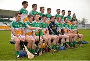 16 February 2014; The Offaly team. Allianz Hurling League, Division 1B, Round 1, Offaly v Laois, O'Connor Park, Tullamore, Co. Offaly. Picture credit: David Maher / SPORTSFILE