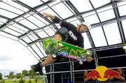 8 July 2005; Australia's Renton Millar, skateboarder in action on the Red Bull Vert Ramp. Oxegen Festival, Punchestown Racecourse, Co. Kildare. Picture credit; Damien Eagers / SPORTSFILE