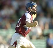 9 July 2005; Damien Hayes, Galway, celebrates after scoring his sides opening goal. Guinness All-Ireland Senior Hurling Championship Qualifier, Round 3, Limerick v Galway, Gaelic Grounds, Limerick. Picture credit; Damien Eagers / SPORTSFILE