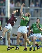9 July 2005; Ollie Moran, Limerick, in action against Fergal Healy, Galway. Guinness All-Ireland Senior Hurling Championship Qualifier, Round 3, Limerick v Galway, Gaelic Grounds, Limerick. Picture credit; Damien Eagers / SPORTSFILE
