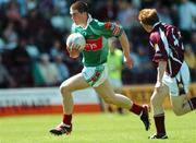 10 July 2005; James O'Shea, Mayo, in action against Kieran O'Connor, Galway. Connacht Minor Football Championship Final, Galway v Mayo, Pearse Stadium, Galway. Picture credit; David Maher / SPORTSFILE