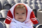 10 July 2005; Eleven month old John Paul Coy, from Pomeroy, Co. Tyrone. Bank of Ireland Ulster Senior Football Championship Final, Armagh v Tyrone, Croke Park, Dublin. Picture credit; Ray McManus / SPORTSFILE