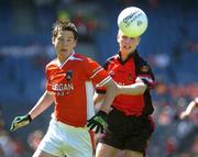 10 July 2005; Stefan Forker, Armagh, in action against Gary Magee, Down. Ulster Minor Football Championship Final, Armagh v Down, Croke Park, Dublin. Picture credit; Ray McManus / SPORTSFILE