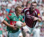 10 July 2005; Ciaran McDonald, Mayo, in action against Barry Cullinane, Galway. Bank of Ireland Connacht Senior Football Championship Final, Galway v Mayo, Pearse Stadium, Galway. Picture credit; David Maher / SPORTSFILE