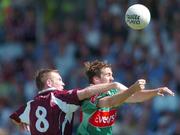 10 July 2005; Ronan McGarrity, Mayo, in action against Barry Cullinane, Galway. Bank of Ireland Connacht Senior Football Championship Final, Galway v Mayo, Pearse Stadium, Galway. Picture credit; David Maher / SPORTSFILE