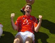 10 July 2005; Eoin Cotter, Cork, celebrates victory against Kerry. Munster Minor Football Championship Final, Cork v Kerry, Pairc Ui Chaoimh, Cork. Picture credit; Pat Murphy / SPORTSFILE