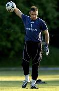 12 July 2005; Goalkeeper Michael Devine in action during squad training. Cork City squad training, Paneveyzs, Lithuania. Picture credit; Brian Lawless / SPORTSFILE