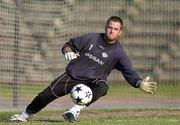 13 July 2005; Goalkeeper Michael Devine in action during squad training. Cork City squad training, Aukstaitija, Paneveyzs, Lithuania. Picture credit; Brian Lawless / SPORTSFILE