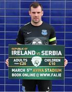 19 February 2014; Republic of Ireland and Everton star Darron Gibson ahead of the '3' International Friendly against Serbia on 5th March at Aviva Stadium. Finch Farm, Liverpool, England. Picture credit: Dave Thompson / SPORTSFILE