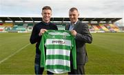 19 February 2014; Shamrock Rovers' new signing Stephen McPhail, left, with manager Trevor Croly after a press conference. Shamrock Rovers Press Conference, Tallaght Stadium, Tallaght, Dublin. Picture credit: Barry Cregg / SPORTSFILE