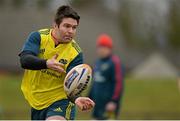 19 February 2014; Munster's Billy Holland in action during squad training ahead of their Celtic League 2013/14, Round 15, match against Ospreys on Sunday. Munster Rugby Squad Training, University of Limerick, Limerick. Picture credit: Diarmuid Greene / SPORTSFILE