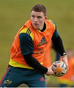 19 February 2014; Munster's Andrew Conway during squad training ahead of their Celtic League 2013/14, Round 15, match against Ospreys on Sunday. Munster Rugby Squad Training, University of Limerick, Limerick. Picture credit: Diarmuid Greene / SPORTSFILE