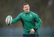 20 February 2014; Ireland's Brian O'Driscoll during squad training ahead of their RBS Six Nations Rugby Championship match against England on Saturday. Ireland Rugby Squad Training, Carton House, Maynooth, Co. Kildare. Picture credit: Stephen McCarthy / SPORTSFILE