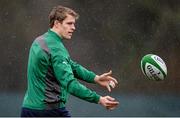 20 February 2014; Ireland's Andrew Trimble during squad training ahead of their RBS Six Nations Rugby Championship match against England on Saturday. Ireland Rugby Squad Training, Carton House, Maynooth, Co. Kildare. Picture credit: Stephen McCarthy / SPORTSFILE
