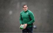 20 February 2014; Ireland's Devin Toner during squad training ahead of their RBS Six Nations Rugby Championship match against England on Saturday. Ireland Rugby Squad Training, Carton House, Maynooth, Co. Kildare. Picture credit: Stephen McCarthy / SPORTSFILE