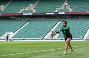 21 February 2014; Ireland's Sophie Spence during the captain's run ahead of their RBS Women's Six Nations Rugby Championship 2014 match against England on Saturday. Ireland Women's Rugby Squad Captain's Run, Twickenham Stadium, Twickenham, London, England. Picture credit: Brendan Moran / SPORTSFILE