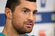 21 February 2014; Ireland's Rob Kearney during a press conference ahead of their RBS Six Nations Rugby Championship 2014 match against England on Saturday. Ireland Rugby Press Conference, Twickenham Stadium, Twickenham, London, England. Picture credit: Brendan Moran / SPORTSFILE