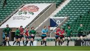 21 February 2014; The Ireland squad during the captain's run ahead of their RBS Six Nations Rugby Championship 2014 match against England on Saturday. Ireland Rugby Squad Captain's Run, Twickenham Stadium, Twickenham, London, England. Picture credit: Brendan Moran / SPORTSFILE