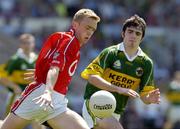 10 July 2005; Alan Barry, Cork, in action against Kieran Brennan, Kerry. Munster Minor Football Championship Final, Cork v Kerry, Pairc Ui Chaoimh, Cork. Picture credit; Matt Browne / SPORTSFILE