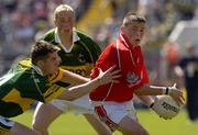 10 July 2005; Colin O'Brien, Cork, in action against Paul O'Connor, Kerry. Munster Minor Football Championship Final, Cork v Kerry, Pairc Ui Chaoimh, Cork. Picture credit; Matt Browne / SPORTSFILE
