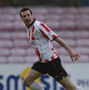 15 July 2005; Ciaran Martyn, Derry City, celebrates after scoring his sides first goal. eircom League, Premier Division, Shamrock Rovers v Derry City, Dalymount Park, Dublin. Picture credit; David Maher / SPORTSFILE