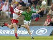 17 July 2005; Conor Mullane, Limerick, in action against Mark Lynch, Derry. Bank of Ireland All-Ireland Senior Football Championship Qualifier, Round 3, Derry v Limerick, McHale Park, Castlebar, Co. Mayo. Picture credit; Pat Murphy / SPORTSFILE