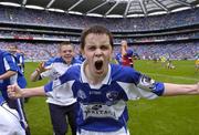 17 July 2005; Mark Delaney, Laois, celebrates after the match. Leinster Minor Football Championship Final, Offaly v Laois, Croke Park, Dublin. Picture credit; Brian Lawless / SPORTSFILE