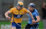 23 February 2014; Seadna Morey, Clare, in action against Conal Keaney, Dublin. Allianz Hurling League, Division 1A, Round 2, Dublin v Clare, Parnell Park, Dublin. Picture credit: Stephen McCarthy / SPORTSFILE