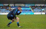 23 February 2014; Dublin's Niall Corcoran warms up on his own ahead of the game. Allianz Hurling League, Division 1A, Round 2, Dublin v Clare, Parnell Park, Dublin. Picture credit: Stephen McCarthy / SPORTSFILE