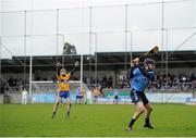 23 February 2014; Alan McCrabbe, Dublin, hits a second half free. Allianz Hurling League, Division 1A, Round 2, Dublin v Clare, Parnell Park, Dublin. Picture credit: Stephen McCarthy / SPORTSFILE