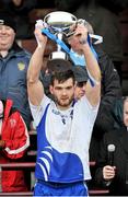 23 February 2014; Aidan O'Shea, Connacht captain, raises the cup. M Donnelly Interprovincial Football Championship Final, Connacht v Munster, Tuam Stadium, Tuam, Co. Galway. Picture credit: Ray Ryan / SPORTSFILE