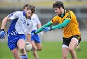23 February 2014; Cathal Cregg, Connacht, in action against Chrissy McKaigue, Ulster. M Donnelly Interprovincial Football Championship Final, Connacht v Munster, Tuam Stadium, Tuam, Co. Galway. Picture credit: Ray Ryan / SPORTSFILE