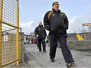 23 February 2014; Ulster manager Joe Kernan makes his way to the pitch. M Donnelly Football Interprovincial Championship Final, Connacht v Munster, Tuam Stadium, Tuam, Co. Galway. Picture credit: Ray Ryan / SPORTSFILE